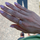 Maja snurrande Ring - Återvunnet rostfritt stål (Justerbar/Onesize) - Guld rosa