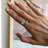 Thea snurrande ring - sterling silver 925 (Justerbar)