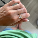 Ella snurrande ring - återvunnet rostfritt stål - Guld