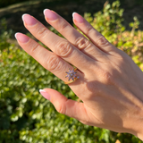 Maja snurrande Ring - Återvunnet rostfritt stål (Justerbar/Onesize) - Guld rosa