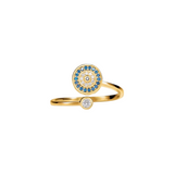 Zeia spinning Ring - Sterling Silver 925 (Justerbar) - Guldplätering -  tidigast möjliga leverans v.39