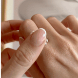 Saga snurrande ring - återvunnet rostfritt stål (Justerbar/onesize) - Silver